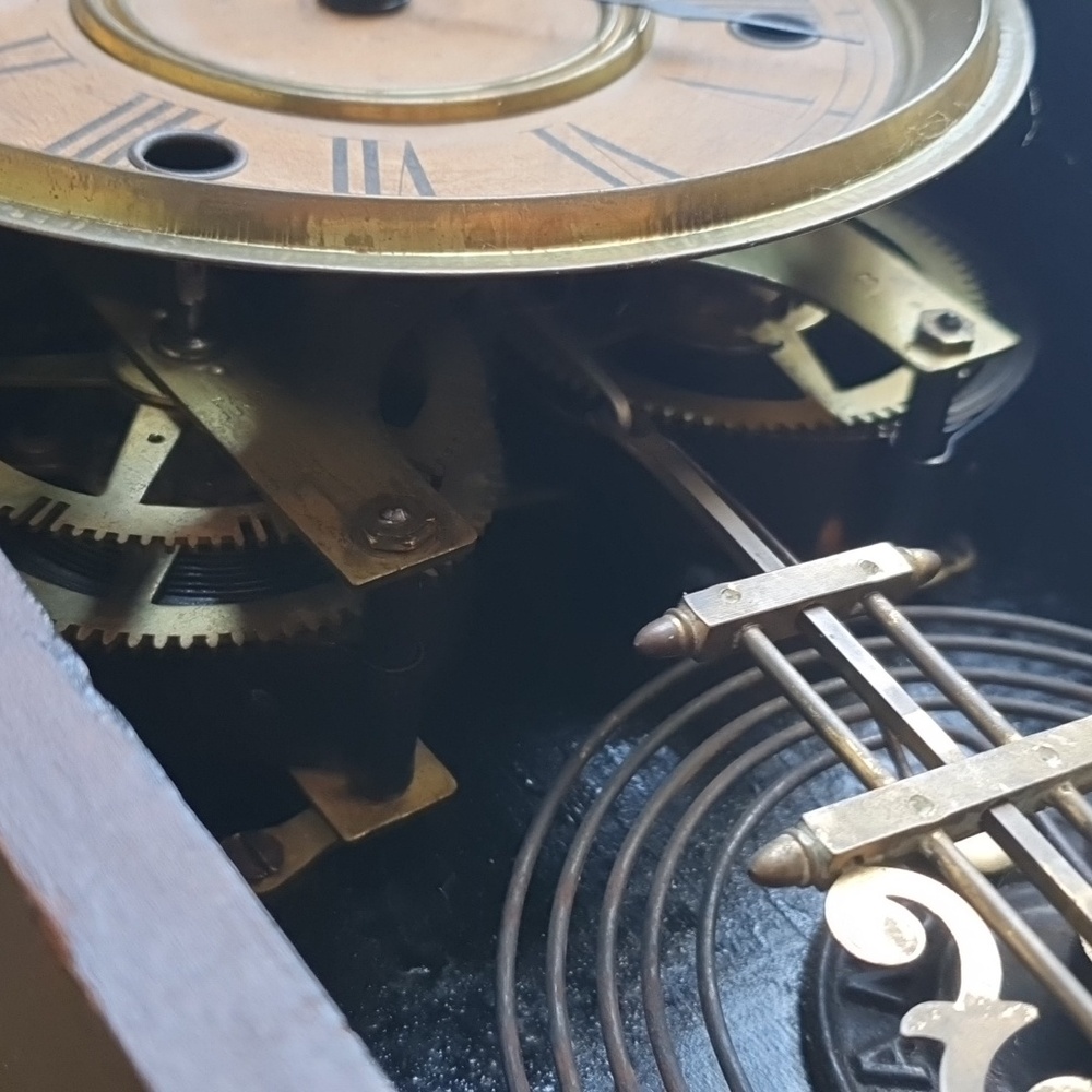 Geniune antique clock vintage Victorian era Ansonia Clock Co Made in USA - Picture 14 of 16